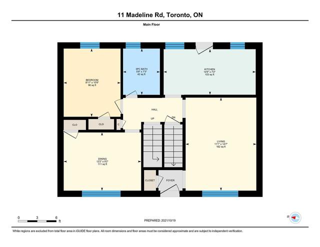 11 Madeline Rd, House detached with 3 bedrooms, 3 bathrooms and 5 parking in Toronto ON | Image 11