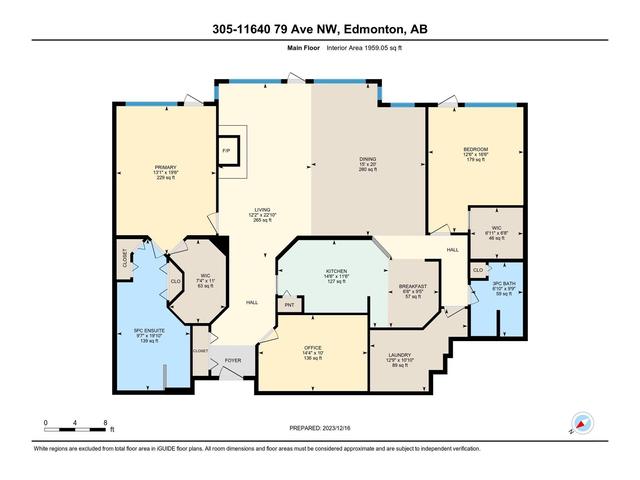 305 - 11640 79 Av Nw, Condo with 2 bedrooms, 2 bathrooms and 2 parking in Edmonton AB | Image 56
