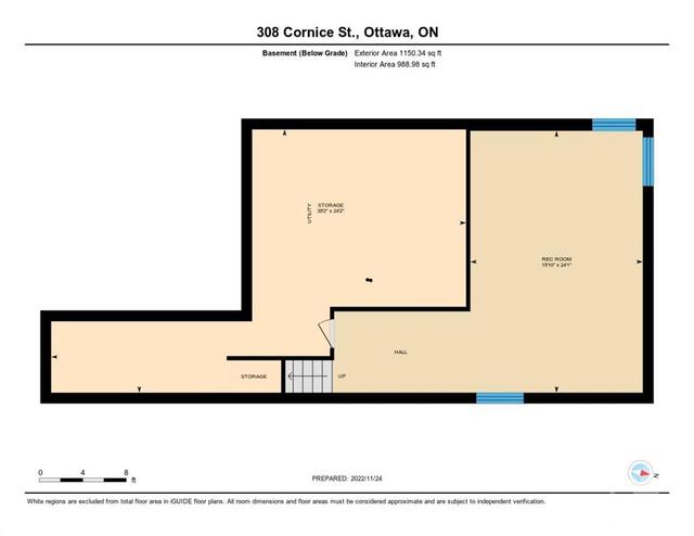 308 Cornice Street, House detached with 4 bedrooms, 3 bathrooms and 6 parking in Ottawa ON | Image 30