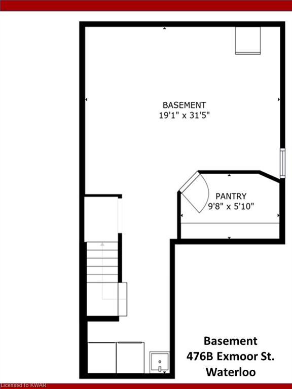 b - 476 Exmoor Street, House semidetached with 3 bedrooms, 1 bathrooms and 3 parking in Waterloo ON | Image 38