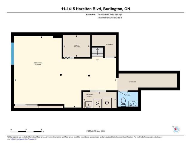 11 - 1415 Hazelton Blvd, Townhouse with 3 bedrooms, 4 bathrooms and 1 parking in Burlington ON | Image 40