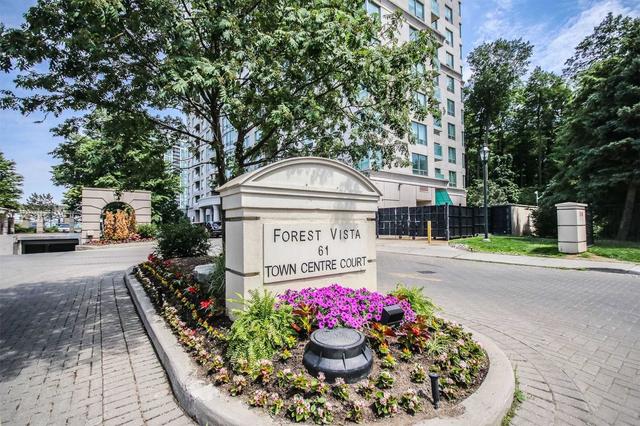 1208 - 61 Town Centre Crt, Condo with 2 bedrooms, 2 bathrooms and 1 parking in Toronto ON | Image 12
