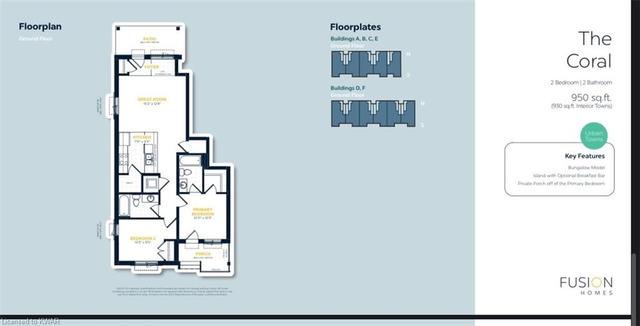 75 - 150 Oat Lane, House attached with 2 bedrooms, 2 bathrooms and null parking in Kitchener ON | Card Image
