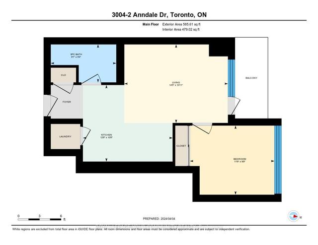 3004 - 2 Anndale Dr, Condo with 1 bedrooms, 1 bathrooms and 0 parking in Toronto ON | Image 21