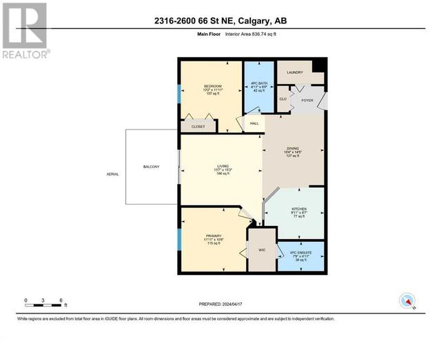 2316, - 2600 66 Street Ne, Condo with 2 bedrooms, 2 bathrooms and 1 parking in Calgary AB | Image 46