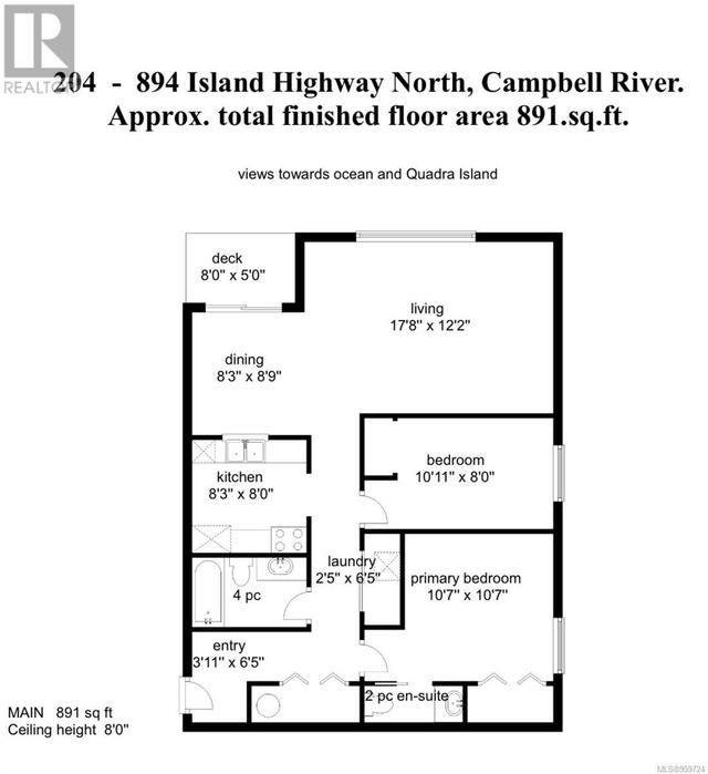 204 - 894 Island Hwy S, Condo with 2 bedrooms, 2 bathrooms and 10 parking in Campbell River BC | Image 4