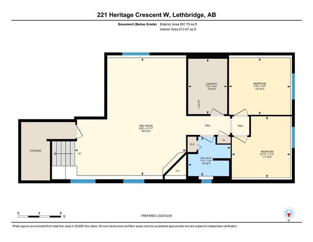 221 Heritage Crescent W, House detached with 4 bedrooms, 3 bathrooms and 4 parking in Lethbridge AB | Image 37