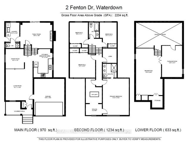 2 Fenton Dr, House detached with 4 bedrooms, 3 bathrooms and 3 parking in Hamilton ON | Image 28