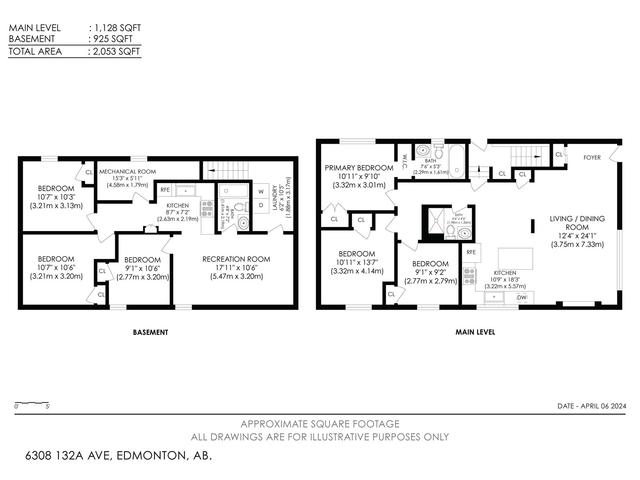 6308 132a Av Nw, House detached with 6 bedrooms, 3 bathrooms and null parking in Edmonton AB | Image 22