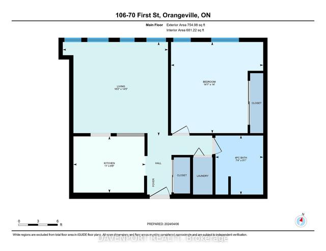 106 - 70 First St, Condo with 1 bedrooms, 1 bathrooms and 1 parking in Orangeville ON | Image 13