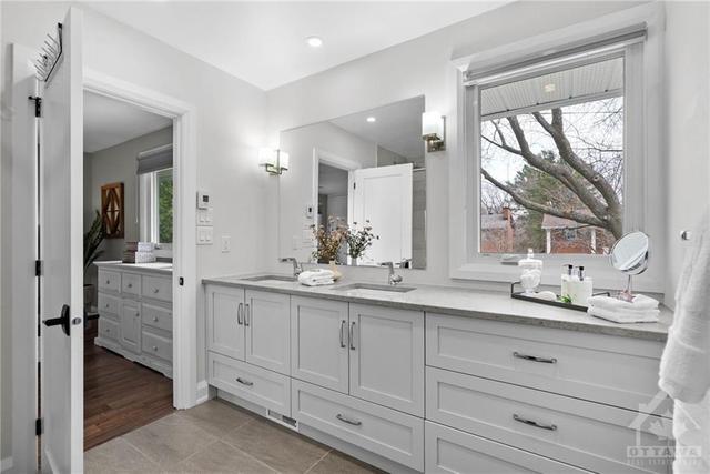 Ensuite with double vanity, glass shower, heated floors. | Image 19