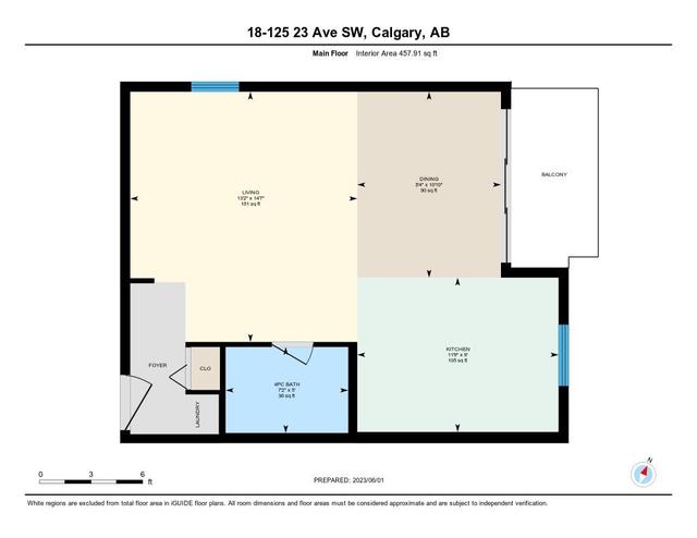 18 - 125 23 Avenue Sw, Condo with 1 bedrooms, 1 bathrooms and null parking in Calgary AB | Image 25