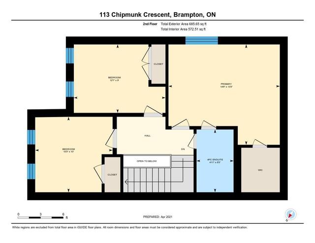 113 Chipmunk Cres, House attached with 3 bedrooms, 3 bathrooms and 2 parking in Brampton ON | Image 33