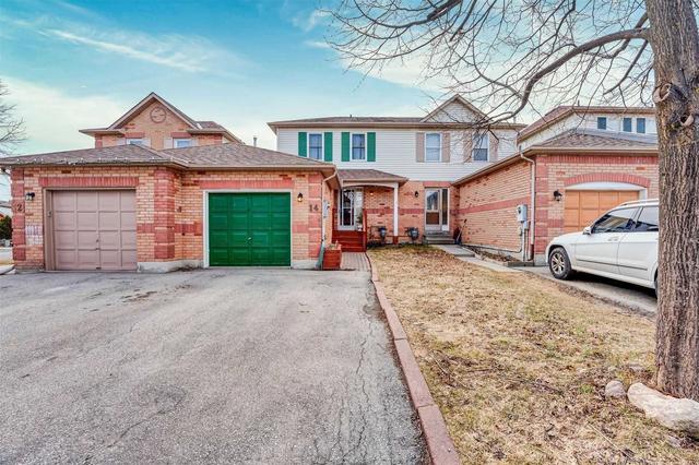14 Saddlecreek Crt, House attached with 3 bedrooms, 3 bathrooms and 3 parking in Brampton ON | Card Image
