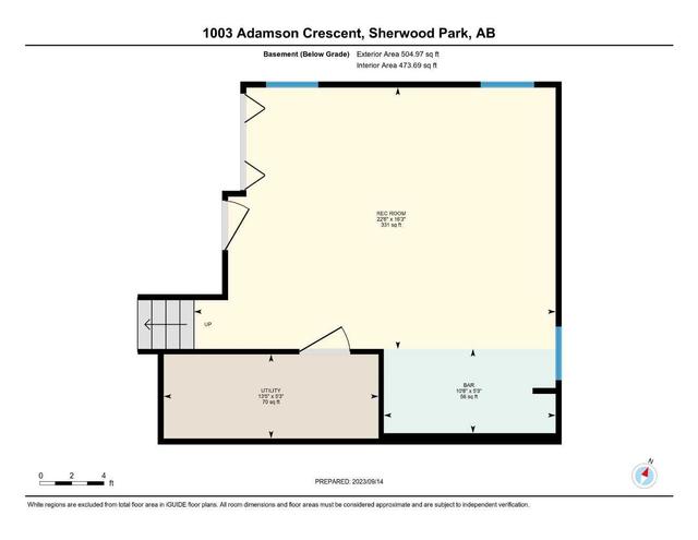 1003 Adamson Crescent, House detached with 4 bedrooms, 2 bathrooms and 6 parking in Edmonton AB | Image 38