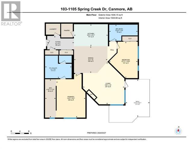 103, - 1105 Spring Creek Drive Street, Condo with 2 bedrooms, 2 bathrooms and 1 parking in Northern Sunrise County AB | Image 48