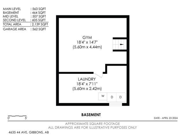 4635 44 Av, House detached with 5 bedrooms, 2 bathrooms and null parking in Gibbons AB | Image 58