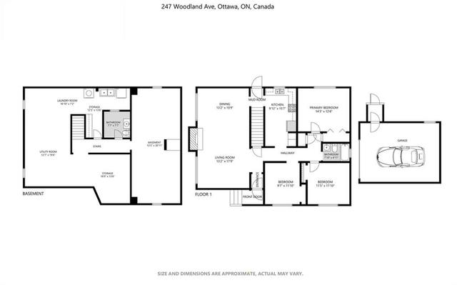 247 Woodland Avenue, House detached with 3 bedrooms, 2 bathrooms and 4 parking in Ottawa ON | Image 3