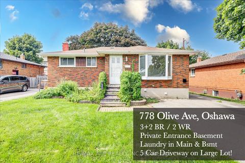 778 Olive Ave, House detached with 3 bedrooms, 2 bathrooms and 5 parking in Oshawa ON | Card Image