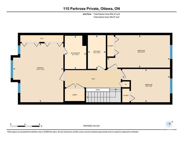 115 Parkrose Private, Townhouse with 3 bedrooms, 3 bathrooms and 2 parking in Ottawa ON | Image 15