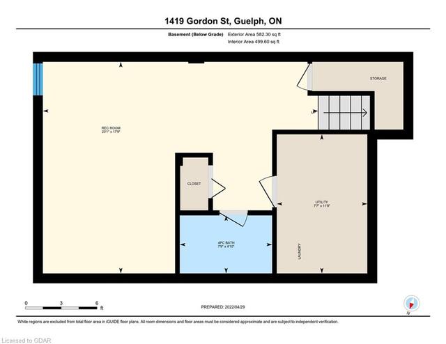 1419 Gordon Street, House attached with 3 bedrooms, 2 bathrooms and 1 parking in Guelph ON | Image 30
