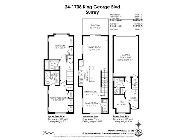 24 - 1708 King George Boulevard, House attached with 2 bedrooms, 4 bathrooms and 2 parking in Surrey BC | Card Image