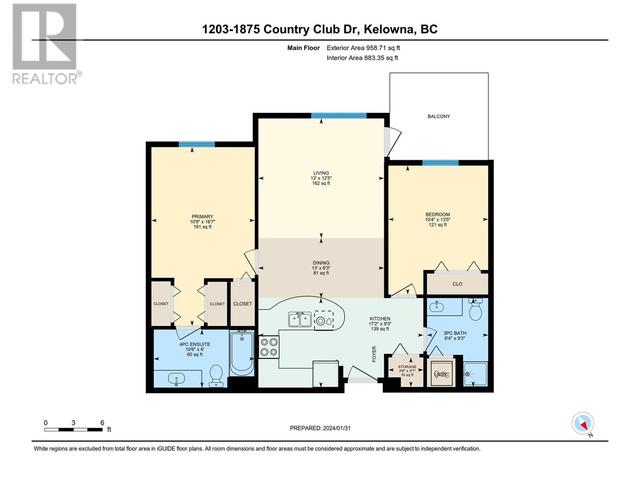 1203 - 1875 Country Club Drive, Condo with 2 bedrooms, 2 bathrooms and 2 parking in Kelowna BC | Image 27