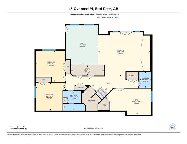 18 Overand Place, House detached with 6 bedrooms, 4 bathrooms and 2 parking in Red Deer AB | Image 42