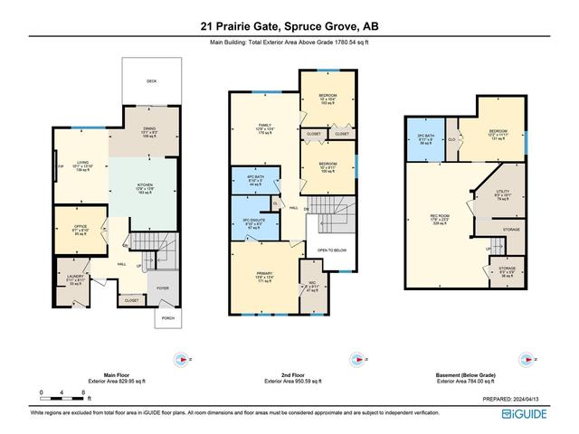 21 Prairie Ga, House semidetached with 4 bedrooms, 2 bathrooms and null parking in Spruce Grove AB | Image 2