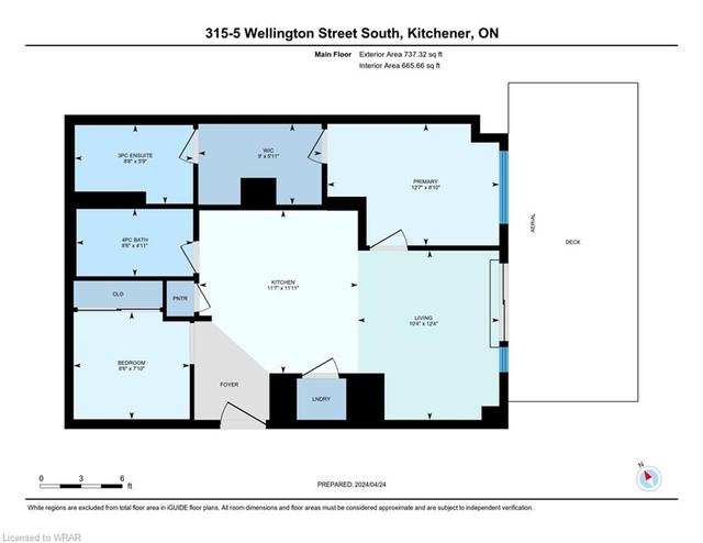 315 - 5 Wellington Street, House attached with 2 bedrooms, 2 bathrooms and 1 parking in Kitchener ON | Image 46