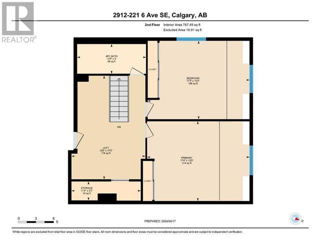 2912, - 221 6 Avenue Se, Condo with 2 bedrooms, 1 bathrooms and null parking in Calgary AB | Image 37