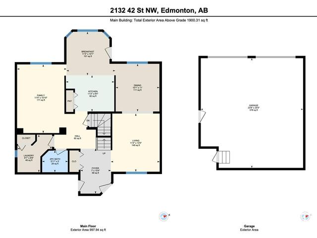 2132 42 St Nw, House detached with 4 bedrooms, 3 bathrooms and null parking in Edmonton AB | Image 57