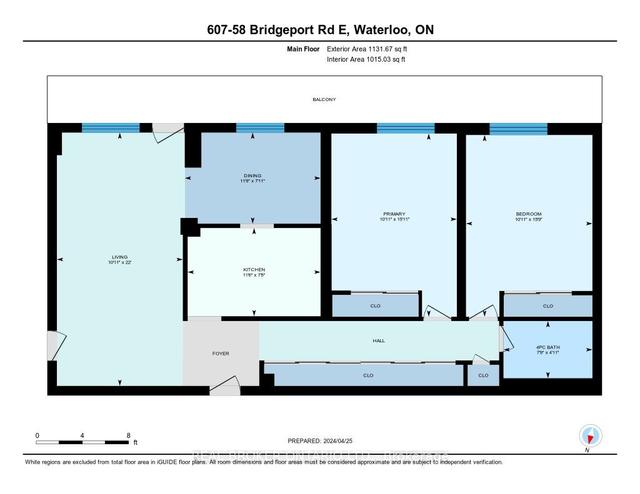 607 - 58 Bridgeport Rd E, Condo with 2 bedrooms, 1 bathrooms and 1 parking in Waterloo ON | Image 35