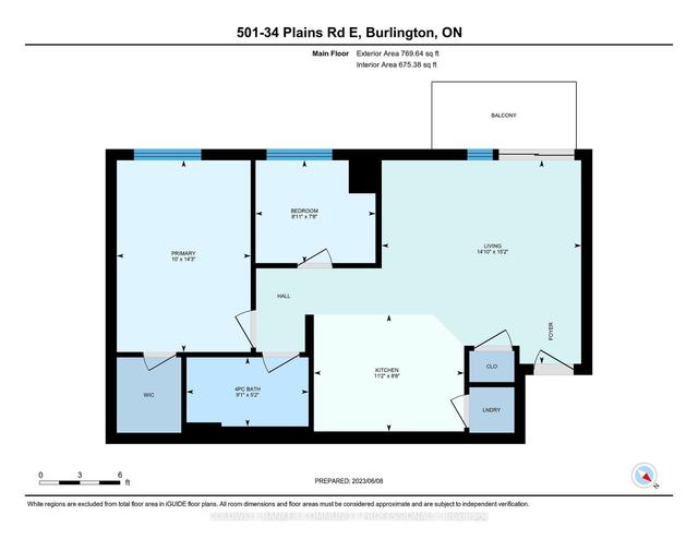 501 - 34 Plains Rd E, Condo with 2 bedrooms, 1 bathrooms and 1 parking in Burlington ON | Image 22