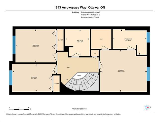 1843 Arrowgrass Way, Townhouse with 3 bedrooms, 3 bathrooms and 2 parking in Ottawa ON | Image 29