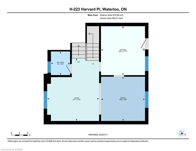 h - 223 Harvard Place, House attached with 3 bedrooms, 1 bathrooms and 2 parking in Waterloo ON | Image 37