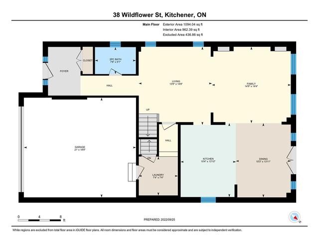 38 Wildflower St, House detached with 4 bedrooms, 3 bathrooms and 4 parking in Kitchener ON | Image 35