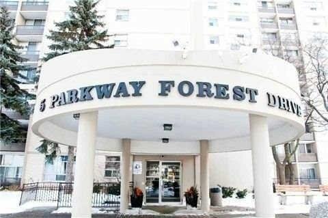 1003 - 5 Parkway Forest Dr, Condo with 2 bedrooms, 1 bathrooms and 1 parking in Toronto ON | Image 1