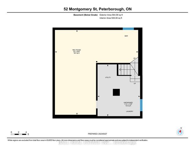 52 Montgomery St, House detached with 3 bedrooms, 1 bathrooms and 3 parking in Peterborough ON | Image 24