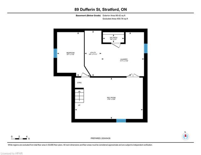 89 Dufferin Street, House detached with 3 bedrooms, 1 bathrooms and 7 parking in Stratford ON | Image 38