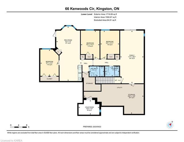 66 Kenwoods Circle, House detached with 6 bedrooms, 4 bathrooms and 4 parking in Kingston ON | Image 41