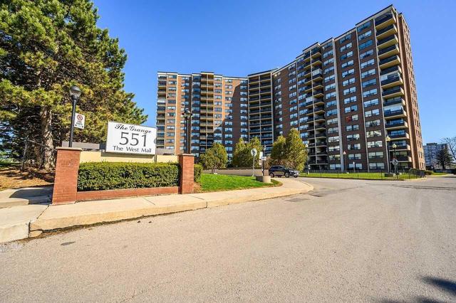 820 - 551 The West Mall, Condo with 2 bedrooms, 1 bathrooms and 1 parking in Toronto ON | Image 1
