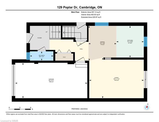 129 Poplar Drive, House semidetached with 3 bedrooms, 1 bathrooms and 3 parking in Cambridge ON | Image 33