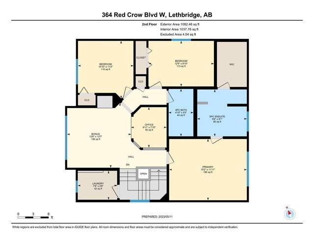 364 Red Crow Boulevard W, House detached with 3 bedrooms, 3 bathrooms and 4 parking in Lethbridge AB | Image 42