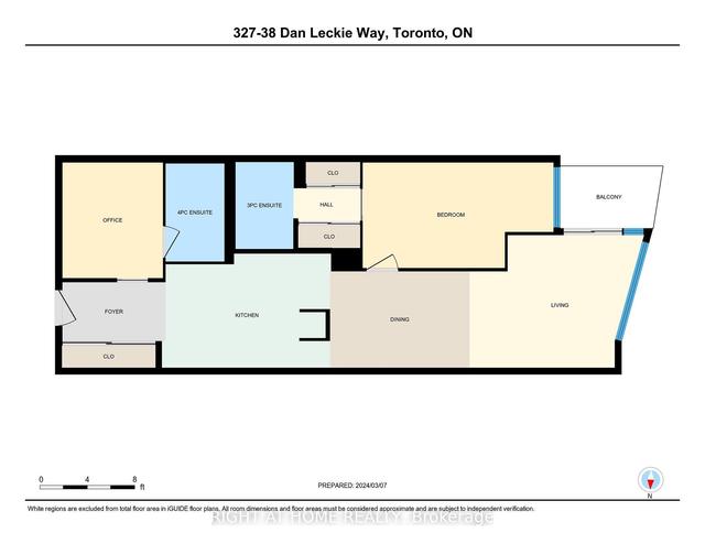 327 - 38 Dan Leckie Way, Condo with 1 bedrooms, 2 bathrooms and 1 parking in Toronto ON | Image 16