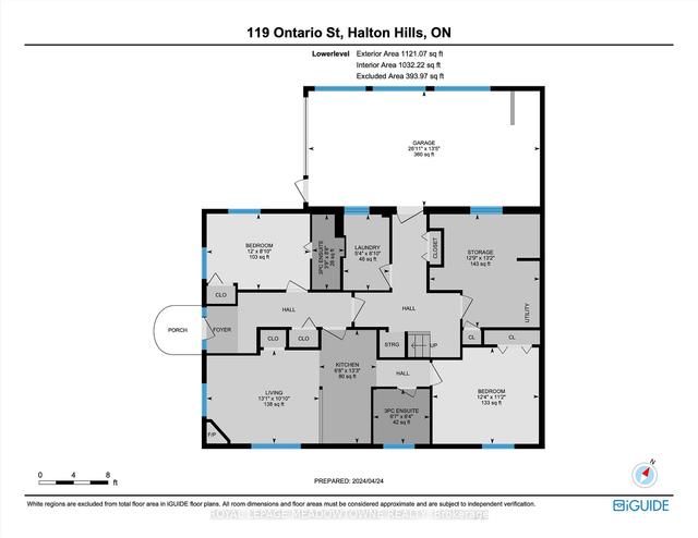 119 Ontario St, House detached with 3 bedrooms, 3 bathrooms and 7 parking in Halton Hills ON | Image 26