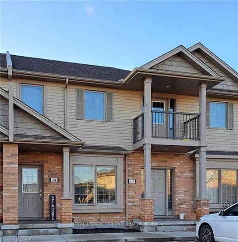 108 - 3320 Meadowgate Blvd, Townhouse with 2 bedrooms, 1 bathrooms and 1 parking in London ON | Card Image