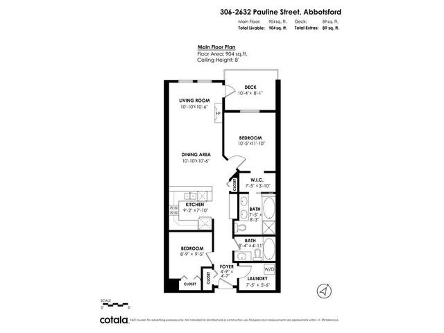 306 - 2632 Pauline Street, Condo with 2 bedrooms, 2 bathrooms and 1 parking in Abbotsford BC | Image 35