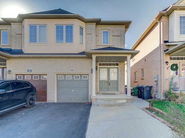 12 Evanwood Cres, House semidetached with 3 bedrooms, 4 bathrooms and 3 parking in Brampton ON | Image 1