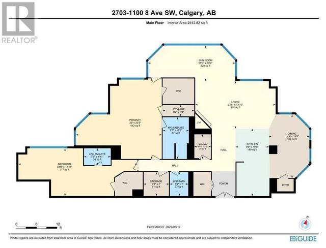 2703, - 1100 8 Avenue Sw, Condo with 2 bedrooms, 2 bathrooms and 2 parking in Calgary AB | Image 6
